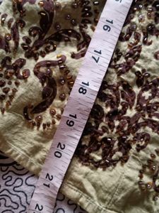 Embroidered Button-Up Top