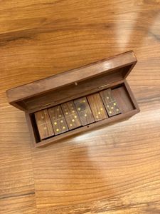 Wooden Domino Tiles+Box✨