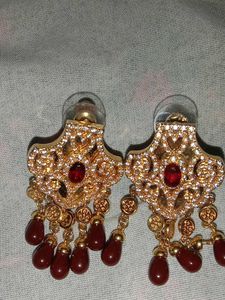 Never Worn Cz Stone Earrings