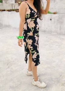 Floral Print Midi Dress