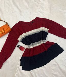 Striped Knit Sweater