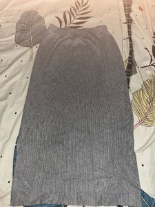Grey Korean Skirt