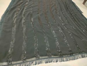 Black Sequinned Saree🖤