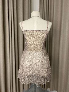 Leopard Print Mini Lingerie Dress