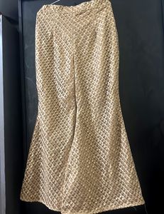 Gold Colour Palazzo Pant