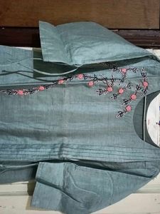 embroidered long kurta