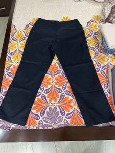 Straight Fit Mid Rise Wrinkle Free Pants