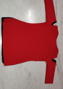 Red &amp; Black Brooklyn Top