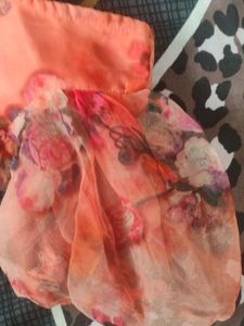 Anarkali Organza Floral Kurti