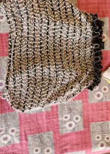 black woolen Poncho style sweater