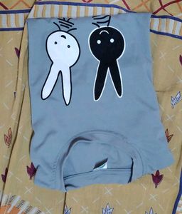 Gray Bunny Smile Long Sleeve