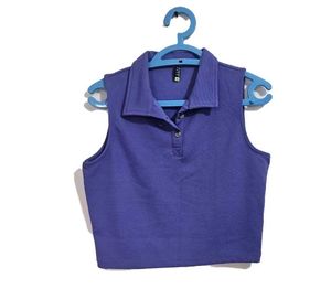 Women Purple Solid Top