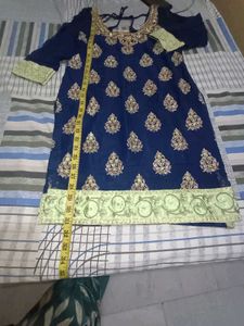 Elegant Green And Blue Lehanga