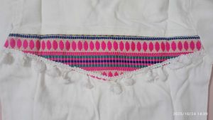 White Embroidered Denim Jacket