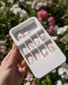 Pink Plaid Press-On Nails