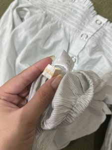 Old Money Striped Drop Shoulder Top