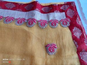 Yellow Supernet Saree💥 Price Drop