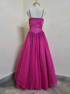 Elegant Pink Party Gown