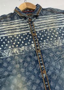 Boys Denim Shirt Size L Chest 38