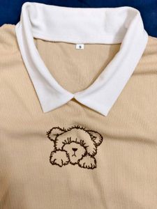 Cute Bear Graphic Top