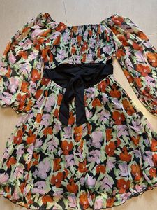 Corset fit Floral Print Mini Dress