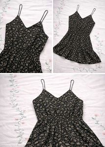 Floral Print Mini Slip Dress