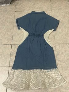 Denim &amp; Lace Dress