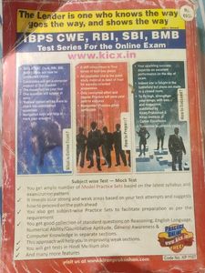 IBPS BANK PO/MT/SO- SELF STUDY, PRACTICE WORK BOOK