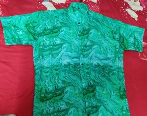 New Green Patterned Shirt