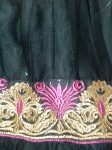 Pink &amp; Black Tiered Dress