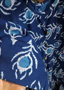Printed Blue Dress