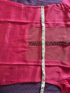 Pink Embellished Kurta