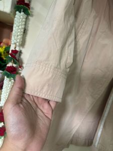 Beige Korean Long Overcoat