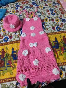 Crochet Cord Set With Hat