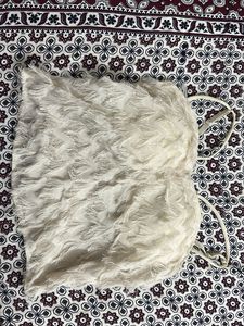 White Fuzzy Tank Top