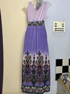 Korean Long Designer Printed One Piece