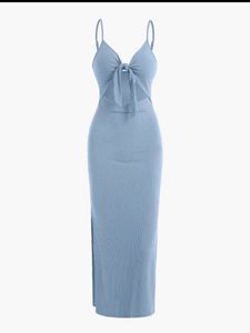 Newme tieup maxi dress
