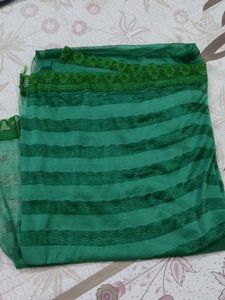 Red, Blue, Green &amp; Gold Embroidered Dupatta