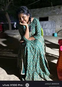 Green Printed Kurta