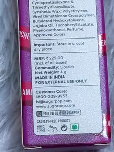 Sugar Pop Premium Lip Stick