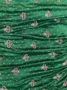 Emerald Green Diamond Work Saree