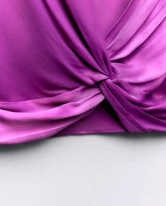 SATIN TOP WITH KNOT