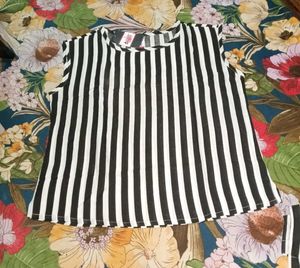 Striped Top &amp; Shorts Set