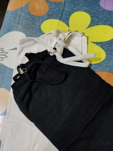 White and Black Cami Tops