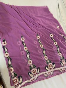 Beautiful Embroidery Saree