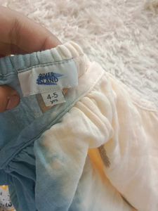 Blue &amp; Peach Floral Top