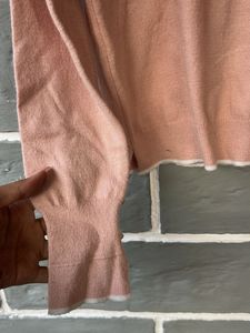 Elegant Pink Knit Sweater