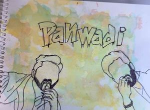 handmade caricature of rohit saraf & varun dhawan