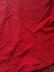 Red Long Sleeve Button Down Shirt