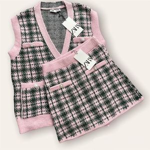 ZARA Sweater Vest &amp; Skirt Set